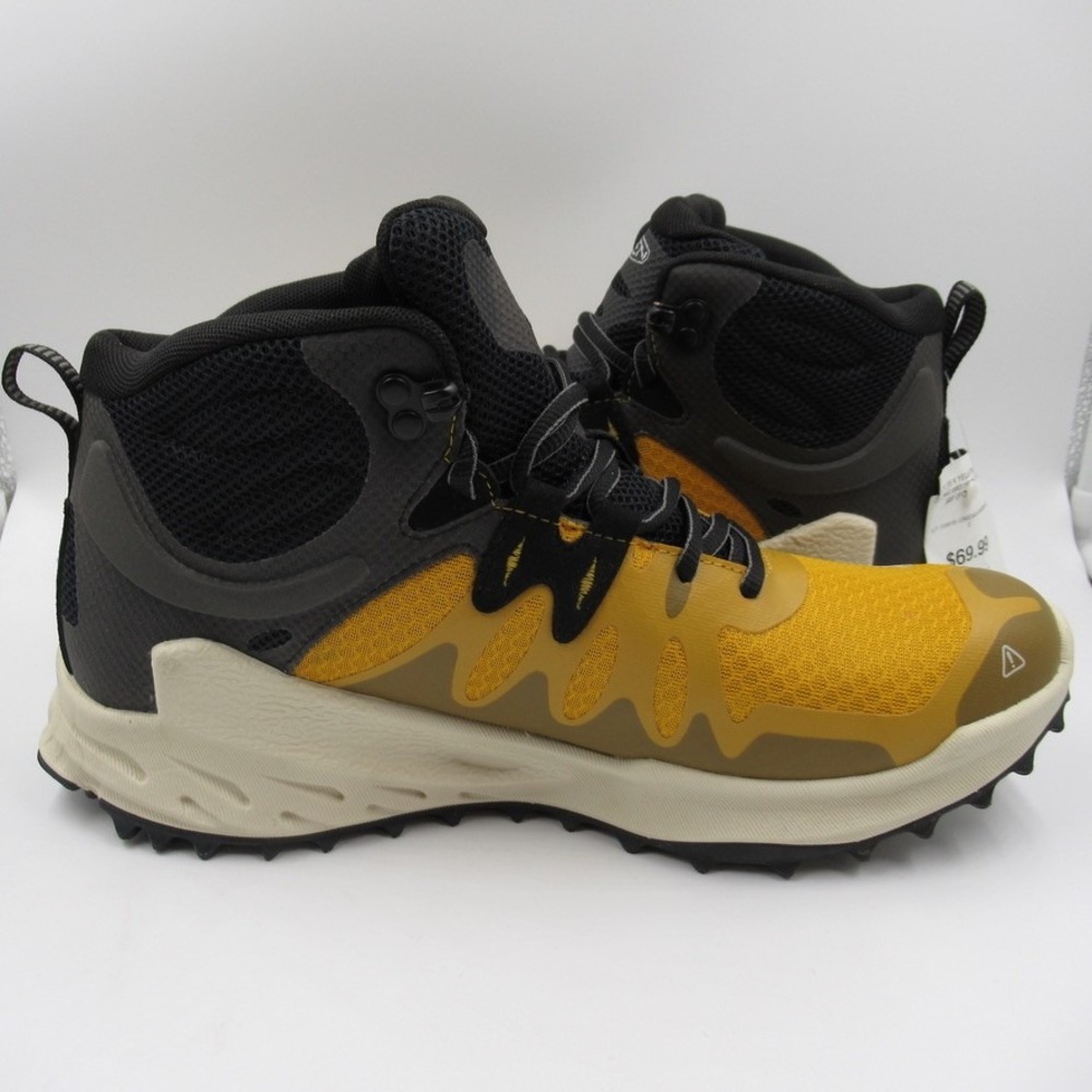 KEEN Zionic Mid Waterproof Hiking Boot Mens 10.5 Golden Yellow Birch 1028896 - Picture 7 of 11